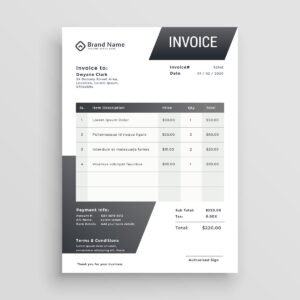Black & White Bill Book